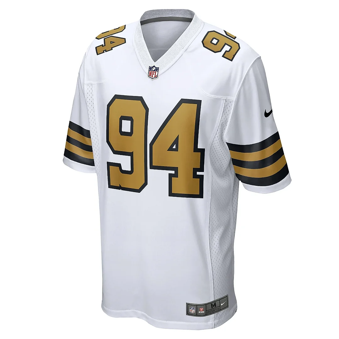 Zennovawear Men's New Orleans Saints Cameron White Alternate Game Jersey