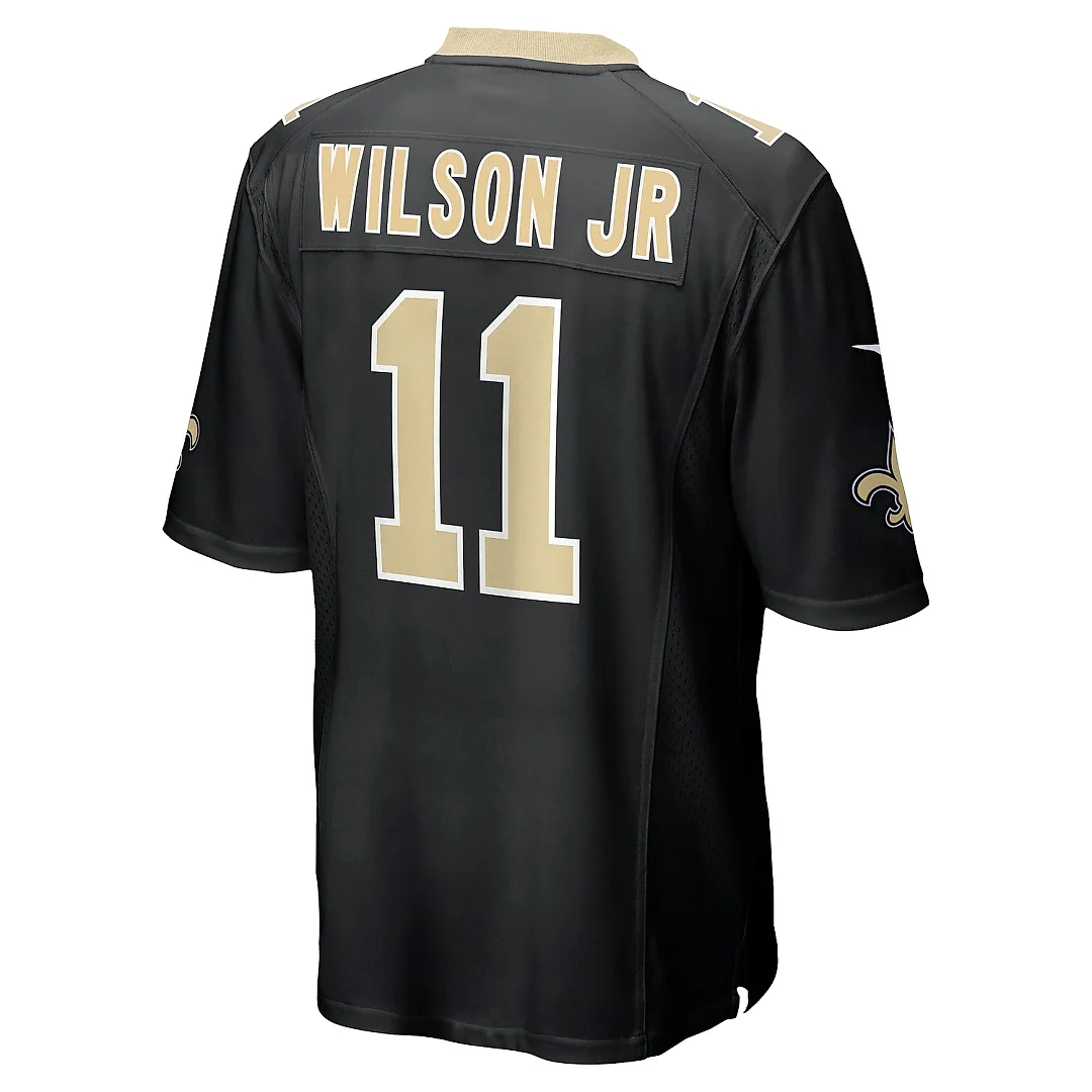 Zennovawear Men's New Orleans Saints Cedrick Wilson Jr. Black Game Jersey