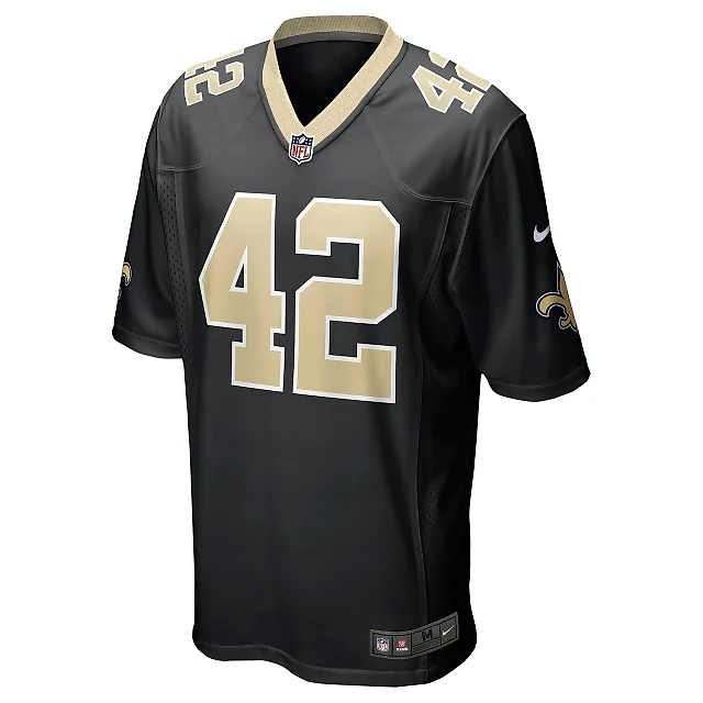 Zennovawear Men's New Orleans Saints Chase Hansen Black Game Jersey