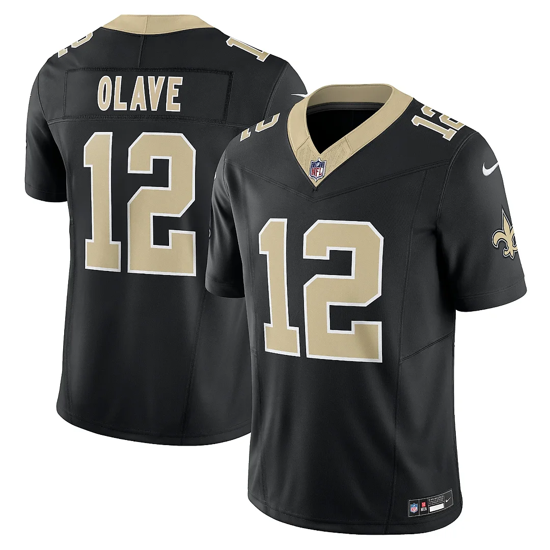 Zennovawear Men's New Orleans Saints Chris Olave Black Vapor F.U.S.E. Limited Jersey
