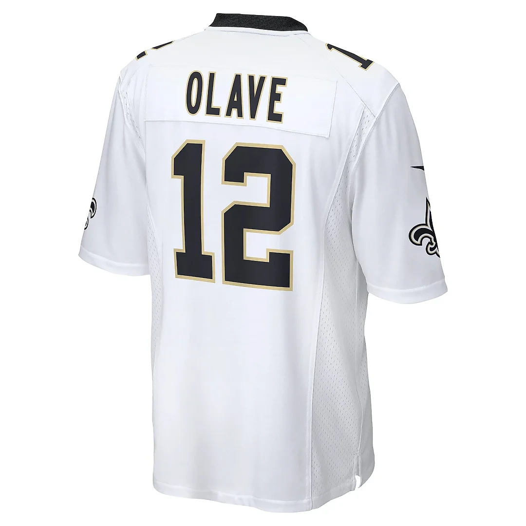 Zennovawear Men's New Orleans Saints Chris Olave White Game Player Jersey