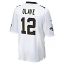 Zennovawear Men's New Orleans Saints Chris Olave White Game Player Jersey