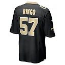 Zennovawear Men's New Orleans Saints Christian Ringo Black Game Player Jersey