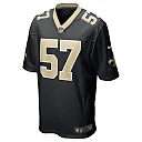 Zennovawear Men's New Orleans Saints Christian Ringo Black Game Player Jersey