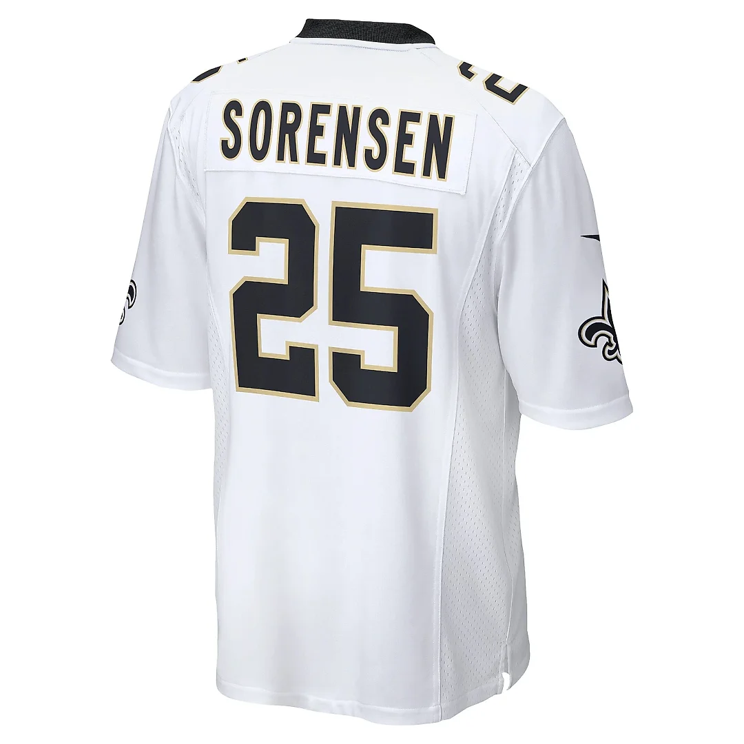 Zennovawear Men's New Orleans Saints Daniel Sorensen White Player Game Jersey