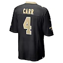 Zennovawear Men's New Orleans Saints Derek Carr Black Game Jersey