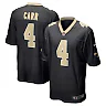 Zennovawear Men's New Orleans Saints Derek Carr Black Game Jersey