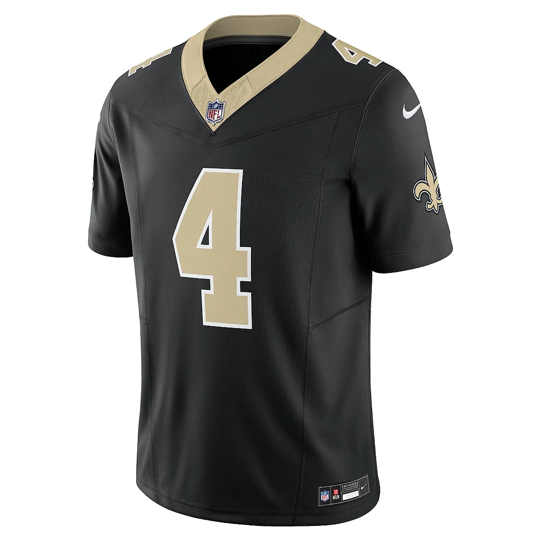 Zennovawear Men's New Orleans Saints Derek Carr Black Vapor F.U.S.E. Limited Jersey