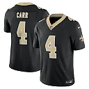 Zennovawear Men's New Orleans Saints Derek Carr Black Vapor F.U.S.E. Limited Jersey