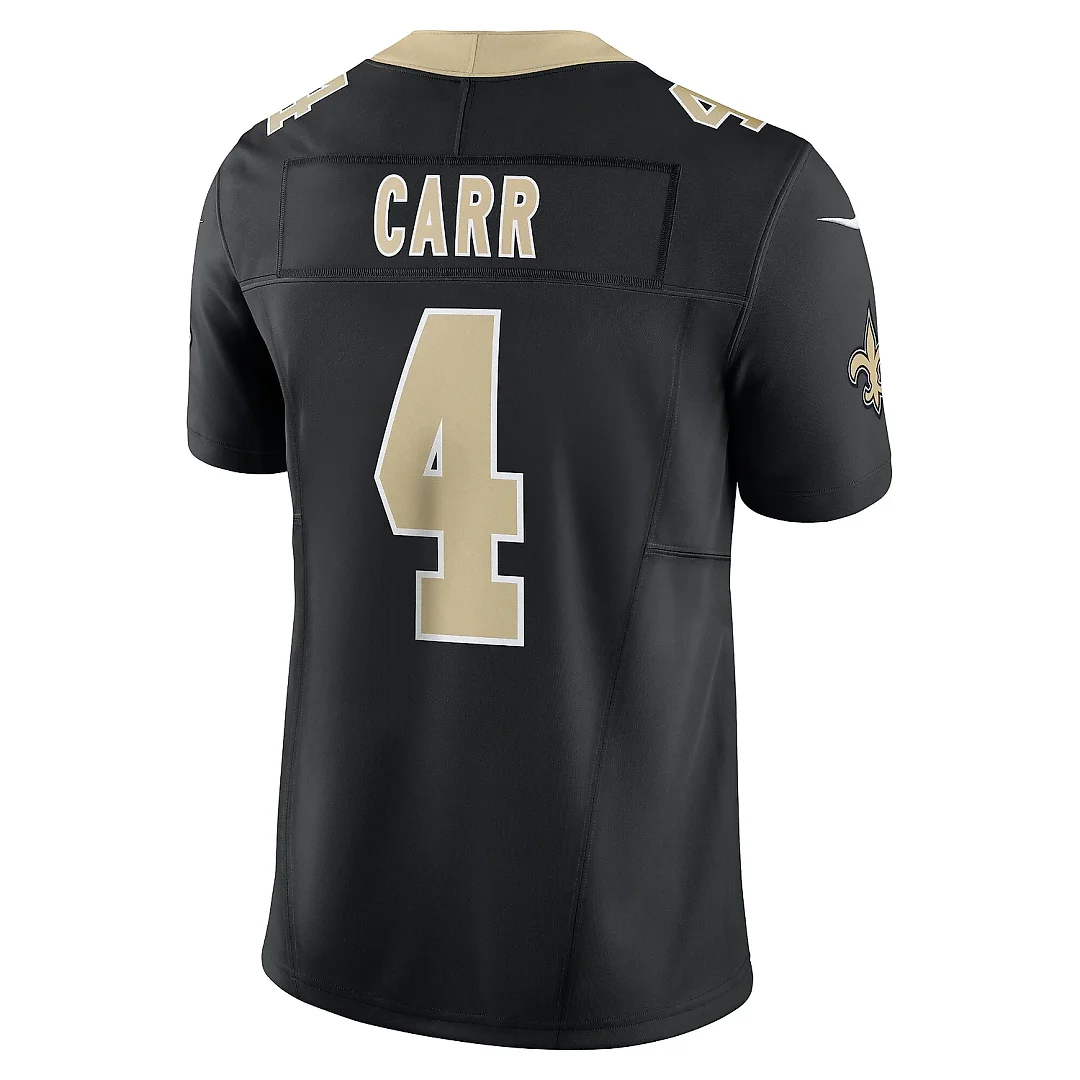 Zennovawear Men's New Orleans Saints Derek Carr Black Vapor F.U.S.E. Limited Jersey