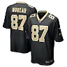 Zennovawear Men's New Orleans Saints Foster Moreau Black Game Jersey