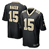 Zennovawear Men's New Orleans Saints Kawaan Baker Black Game Player Jersey
