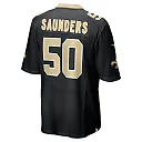 Zennovawear Men's New Orleans Saints Khalen Saunders Black Game Jersey