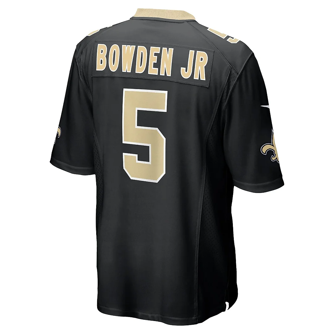 Zennovawear Men's New Orleans Saints Lynn Bowden Jr. Black Team Game Jersey