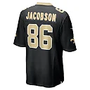 Zennovawear Men's New Orleans Saints Michael Jacobson Black Game Jersey