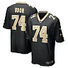 Zennovawear Men's New Orleans Saints Olisaemeka Udoh Black Game Jersey