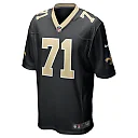 Zennovawear Men's New Orleans Saints Ryan Ramczyk Black Game Jersey