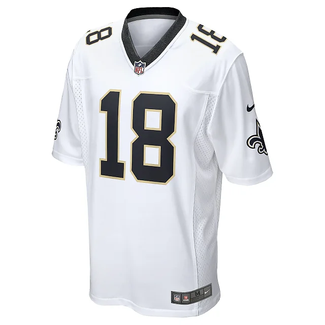 Zennovawear Men's New Orleans Saints Spencer Rattler White Game Player Jersey