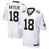 Zennovawear Men's New Orleans Saints Spencer Rattler White Game Player Jersey