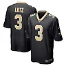 Zennovawear Men's New Orleans Saints Wil Lutz Black Game Jersey