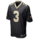 Zennovawear Men's New Orleans Saints Wil Lutz Black Game Jersey