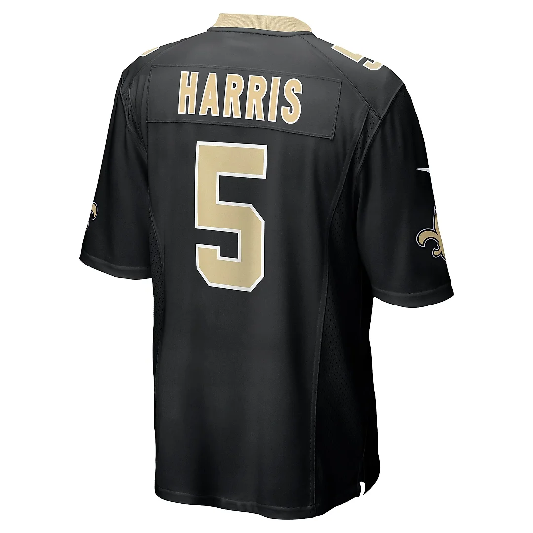 Zennovawear Men's New Orleans Saints Will Harris Black Game Jersey