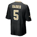Zennovawear Men's New Orleans Saints Will Harris Black Game Jersey