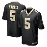Zennovawear Men's New Orleans Saints Will Harris Black Game Jersey