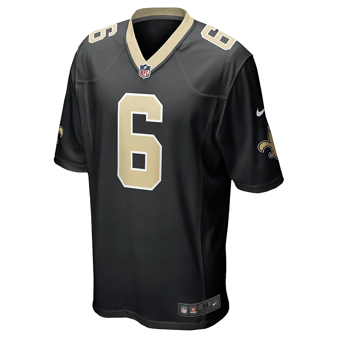 Zennovawear Men's New Orleans Saints Willie Gay Black Game Jersey