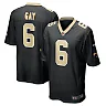 Zennovawear Men's New Orleans Saints Willie Gay Black Game Jersey