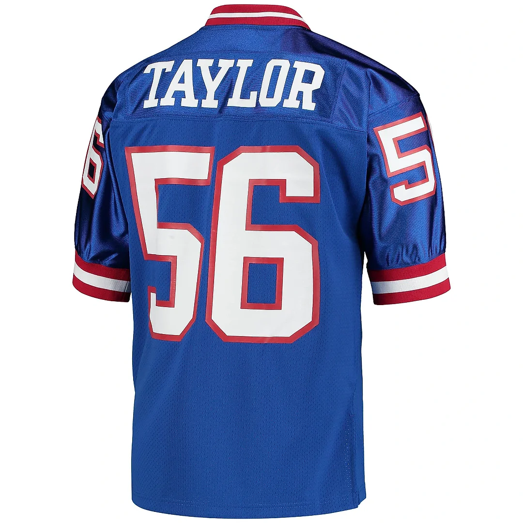 Zennovawear Men's New York Giants 1990 Lawrence Taylor Mitchell & Ness Royal Throwback Retired Player Jersey