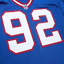 Zennovawear Men's New York Giants 1993 Michael Strahan Mitchell & Ness Royal Throwback Retired Player Jersey