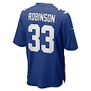 Zennovawear Men's New York Giants Aaron Robinson Royal Game Player Jersey
