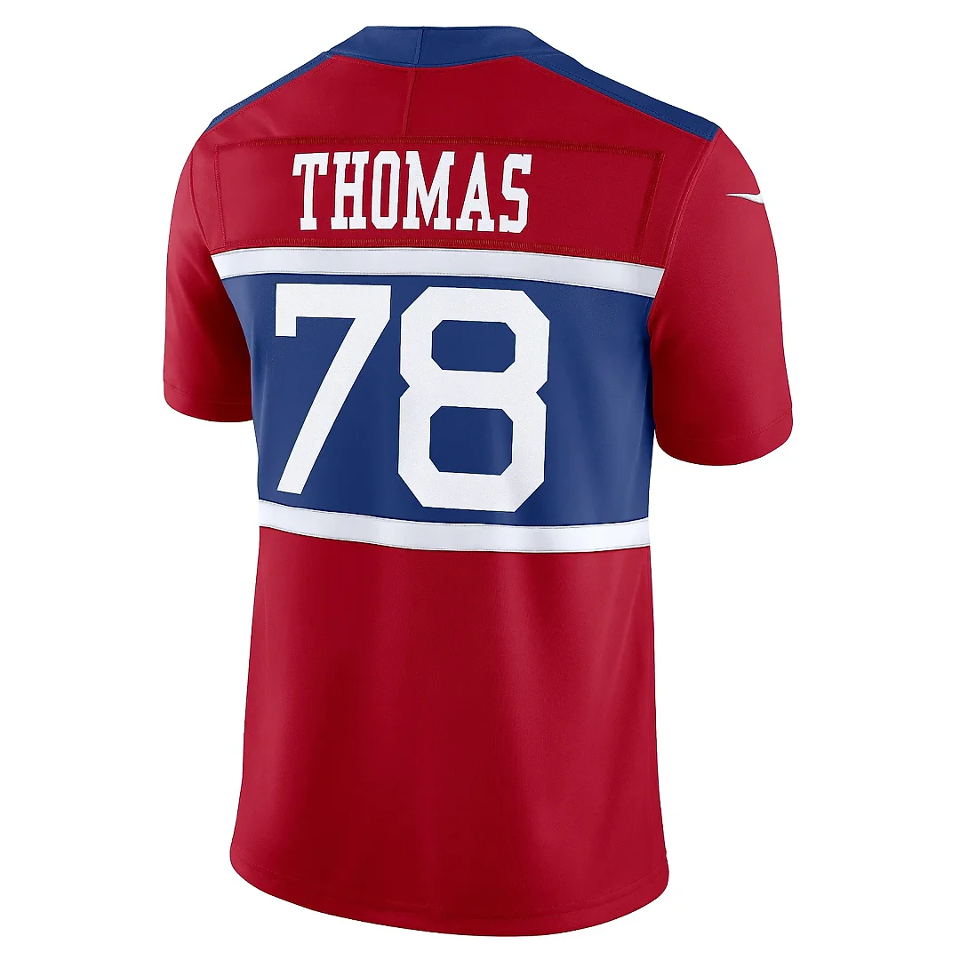 Zennovawear Men's New York Giants Andrew Thomas Century Red Alternate Vapor F.U.S.E. Limited Jersey