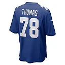 Zennovawear Men's New York Giants Andrew Thomas Royal Player Game Jersey