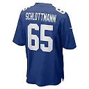 Zennovawear Men's New York Giants Austin Schlottmann Royal Team Game Jersey