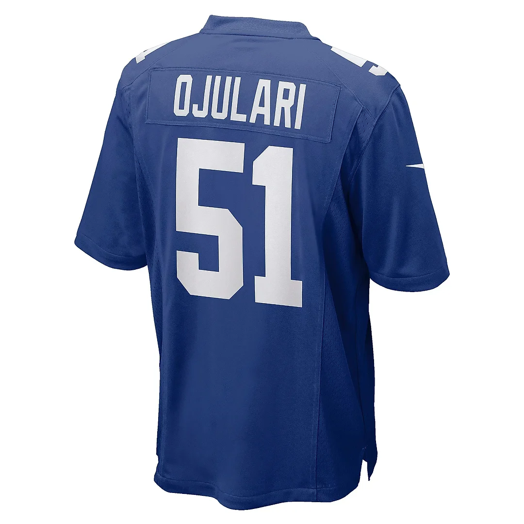 Zennovawear Men's New York Giants Azeez Ojulari Royal Game Player Jersey