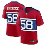 Zennovawear Men's New York Giants Bobby Okereke Century Red Alternate Player Game Jersey