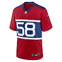 Zennovawear Men's New York Giants Bobby Okereke Century Red Alternate Player Game Jersey