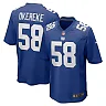Zennovawear Men's New York Giants Bobby Okereke Royal Game Player Jersey