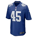 Zennovawear Men's New York Giants Boogie Basham Royal Game Jersey