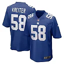 Zennovawear Men's New York Giants Casey Kreiter Royal Game Jersey