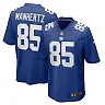 Zennovawear Men's New York Giants Chris Manhertz Royal Team Game Jersey