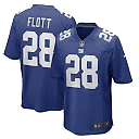 Zennovawear Men's New York Giants Cor'Dale Flott Royal Game Player Jersey