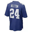 Zennovawear Men's New York Giants Dane Belton Royal Game Player Jersey