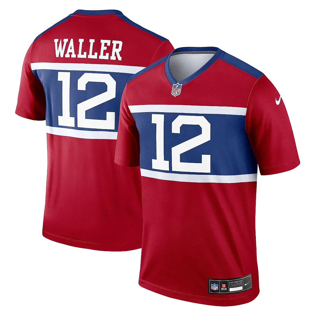 Zennovawear Men's New York Giants Darren Waller Red Alternate Legend Player Performance Top