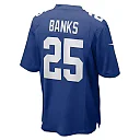 Zennovawear Men's New York Giants Deonte Banks Royal Team Game Jersey