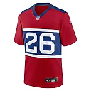 Zennovawear Men's New York Giants Devin Singletary Century Red Alternate Player Game Jersey