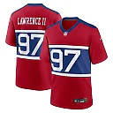 Zennovawear Men's New York Giants Dexter Lawrence II Century Red Alternate Player Game Jersey