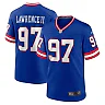 Zennovawear Men's New York Giants Dexter Lawrence II Royal Classic Game Player Jersey
